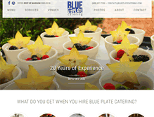 Tablet Screenshot of blueplatecatering.com